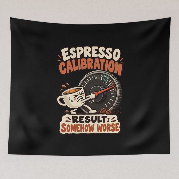 Item preview, Home Barista Espresso Calibration Humor - Funny Coffee Grinder Dialing In designed and sold by MOTIFOLK.