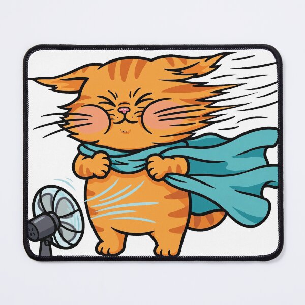 Item preview, Dramatic Fan Breeze Cat designed and sold by Dlvznbm.