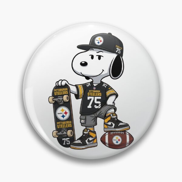 Item preview, Snoopy Pittsburgh Football Skater Fan Art designed and sold by gaygamonzo.