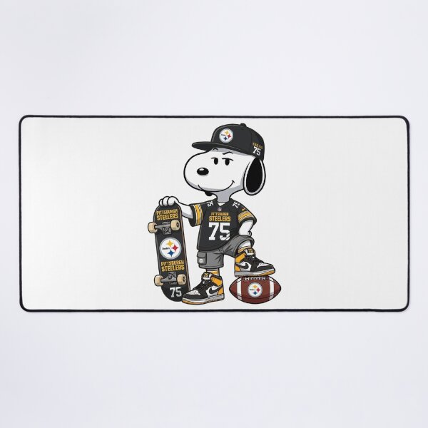 Item preview, Snoopy Pittsburgh Football Skater Fan Art designed and sold by gaygamonzo.