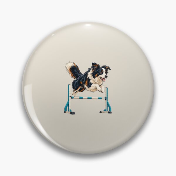 Item preview, Border Collie Agility Jump – Dog Sports Illustration designed and sold by astersgraphics.