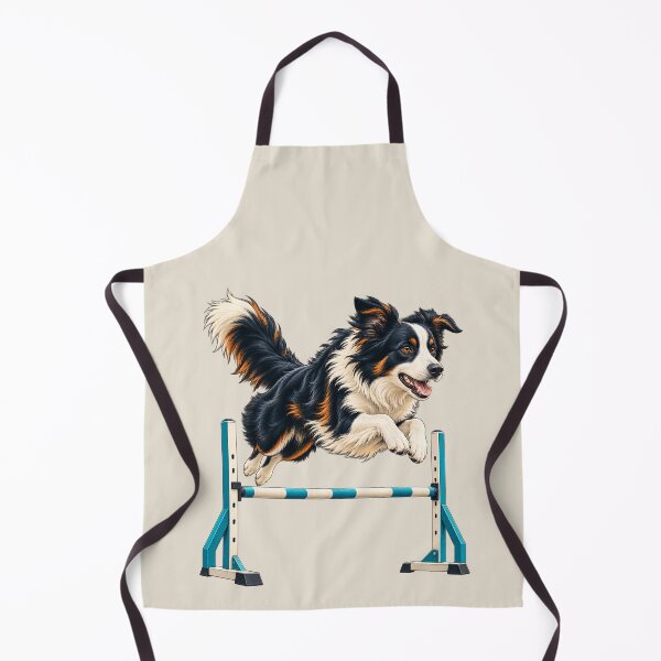 Item preview, Border Collie Agility Jump – Dog Sports Illustration designed and sold by astersgraphics.