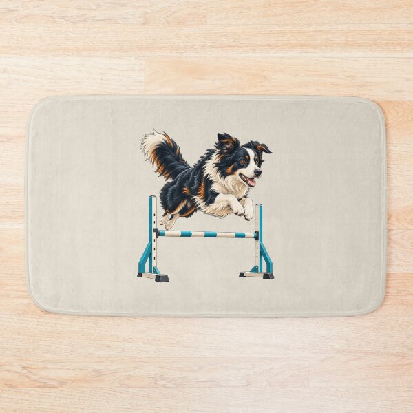 Item preview, Border Collie Agility Jump – Dog Sports Illustration designed and sold by astersgraphics.