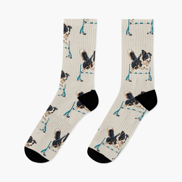 Item preview, Border Collie Agility Jump – Dog Sports Illustration designed and sold by astersgraphics.
