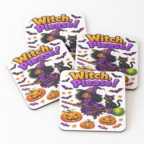 Item preview, Witch Please Black Witch Broomstick Flying Cat Halloween T-Shirt designed and sold by Sushikidsntoddlers.