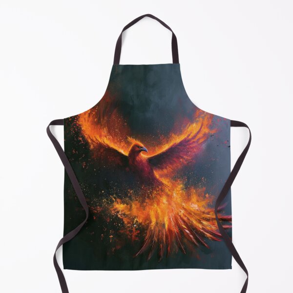 Item preview, A magnificent Phoenix rising from blazing volcanic flames, Fantasy & Mythological Creatures designed and sold by CDC40.