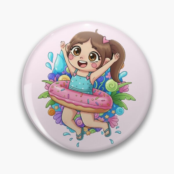 Item preview, Girl Jumping Donut Float designed and sold by Avida2c.