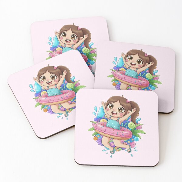 Item preview, Girl Jumping Donut Float designed and sold by Avida2c.
