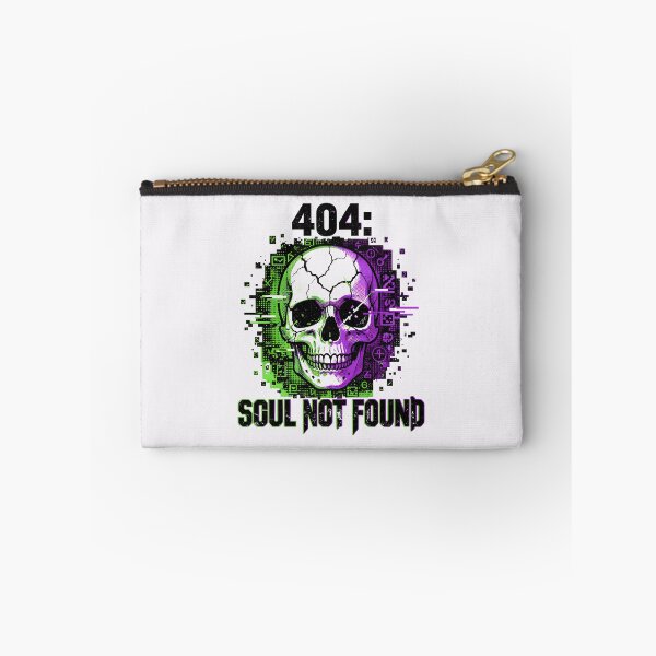 Item preview, Halloween 404: Soul Not Found | Cyberpunk Cracked Skull  designed and sold by RedInkLab.
