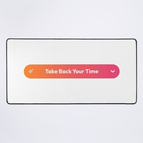 Item preview, Digital Detox – Take Back Your Time Modern Button designed and sold by AnnSign.