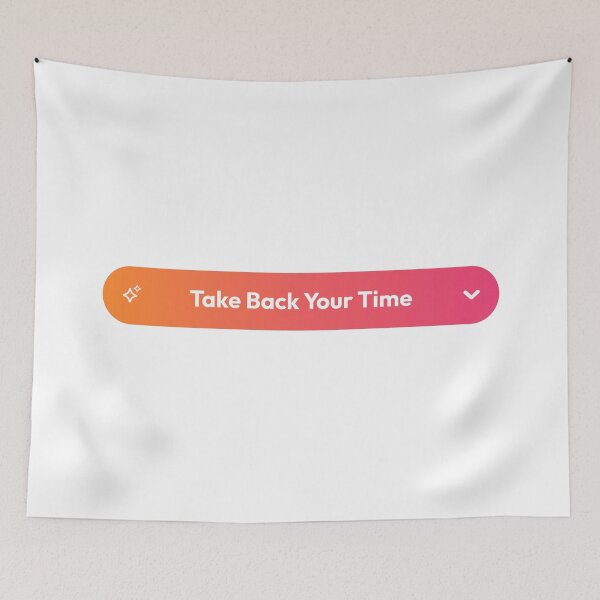 Item preview, Digital Detox – Take Back Your Time Modern Button designed and sold by AnnSign.