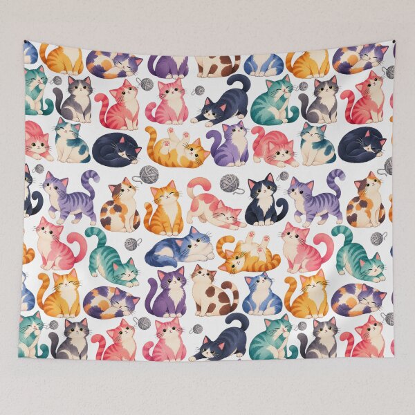 Item preview, Cute Cats designed and sold by PatternXOXO.
