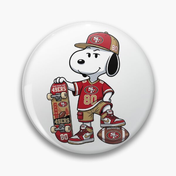 Item preview, Snoopy San Francisco Football Skater Fan Art designed and sold by gaygamonzo.