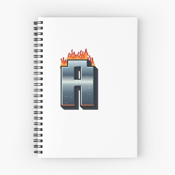 Item preview, Flaming Steel Letter A — Pixel Art Initial designed and sold by uncoXab.