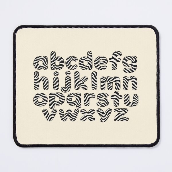 Item preview, Lowercase Zebra Alphabet a–z – Animal Print Letters PNG designed and sold by annenambiro.
