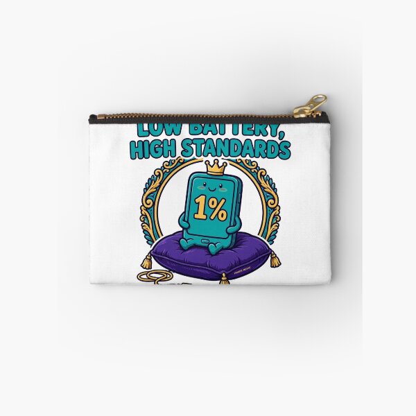 Item preview, Low Battery, High Standards Funny Gen Z Shirt designed and sold by Hearth & Hue.