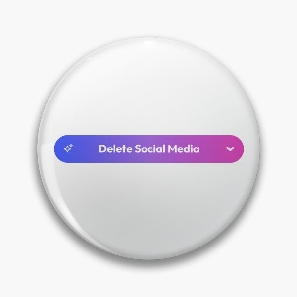 Artikelvorschau, Digitaler Detox – Social-Media-Schaltfläche löschen entworfen und verkauft von AnnSign.