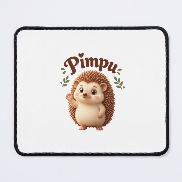 Item preview, Pimpu the Hedgehog – Cute 3D Character Art designed and sold by Pimpu store.