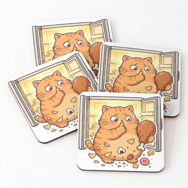 Item preview, Midnight Fridge Snack Cat designed and sold by Dlvznbm.