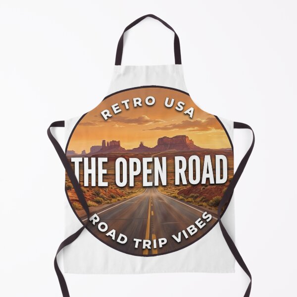 Item preview, Retro Road Trip Open Road Round Badge Sticker designed and sold by DetourDgn.