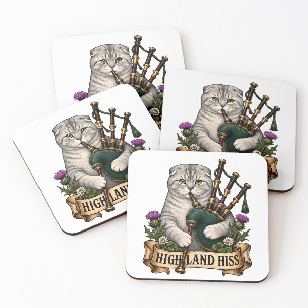 Item preview, Highland Hiss Cat Bagpipes Scottish Music designed and sold by Old's Cool Cat Studio.