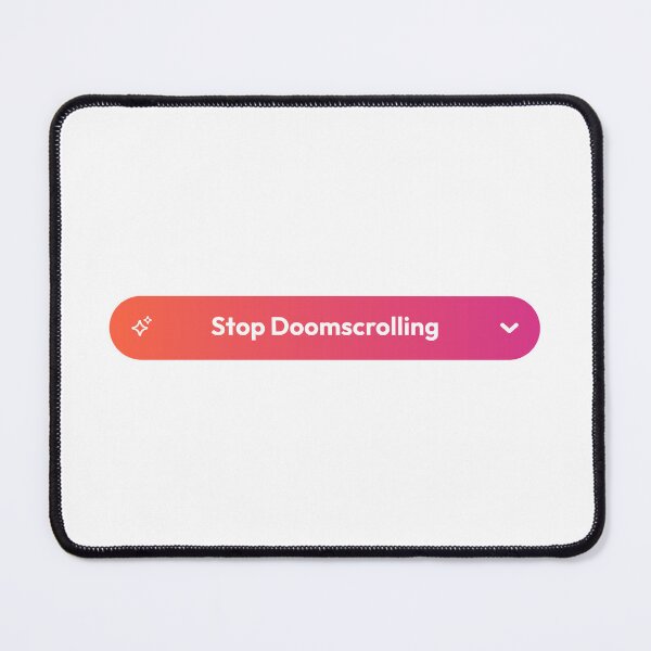 Item preview, Digital Detox – Stop Doomscrolling Modern Button designed and sold by AnnSign.