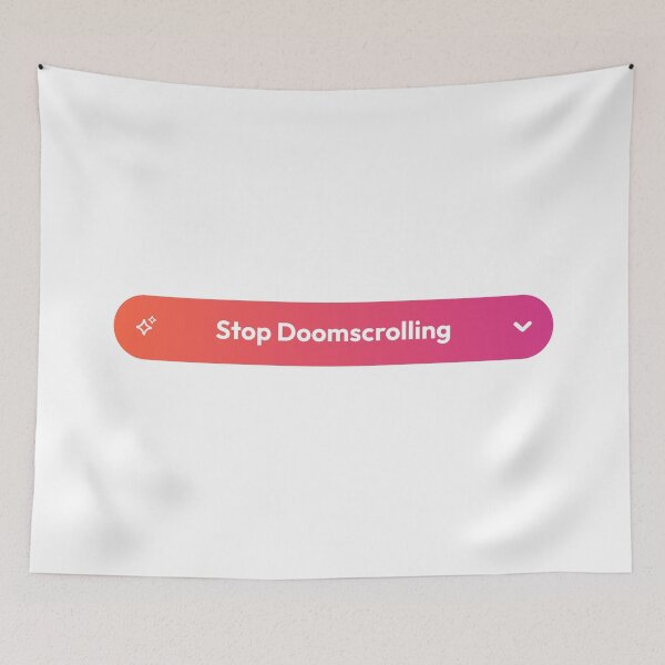 Item preview, Digital Detox – Stop Doomscrolling Modern Button designed and sold by AnnSign.