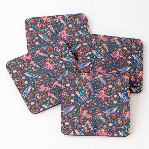 Item preview, Colourful Ocean Creatures  designed and sold by PatternXOXO.