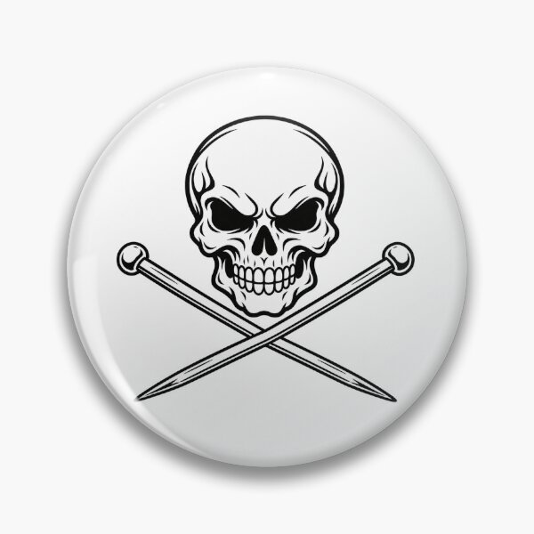 Item preview, Skull & Knitting needles designed and sold by Jacqstar.