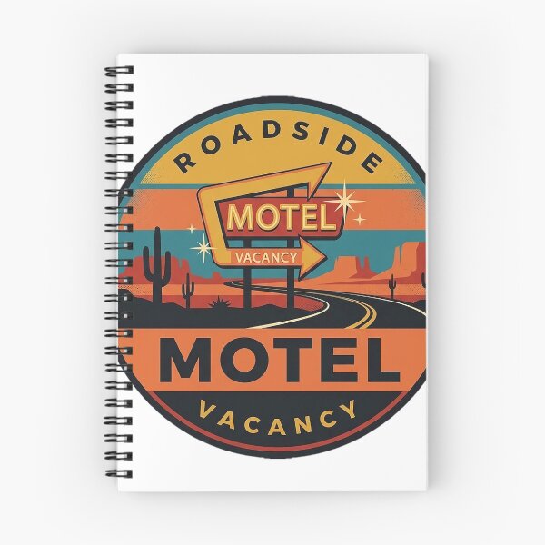 Item preview, Retro Road Trip Motel Sign Vintage Badge Sticker designed and sold by DetourDgn.