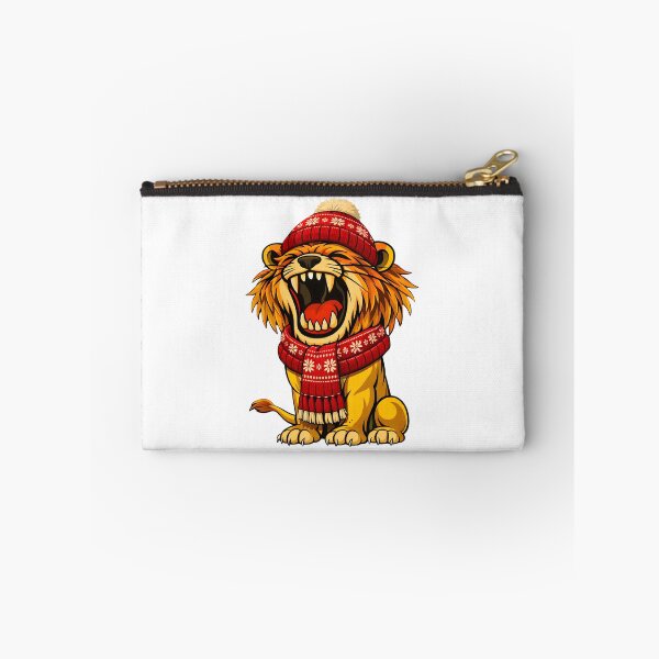 Item preview, Christmas Roaring Lion Winter Beanie and Scarf designed and sold by ROARSOME DESiGNS.