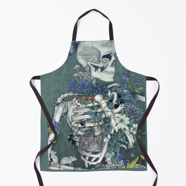 Item preview, Gothic Botanical Skeleton Bones and Wildlife Nature Dark Academia Art designed and sold by LexaArtworks.