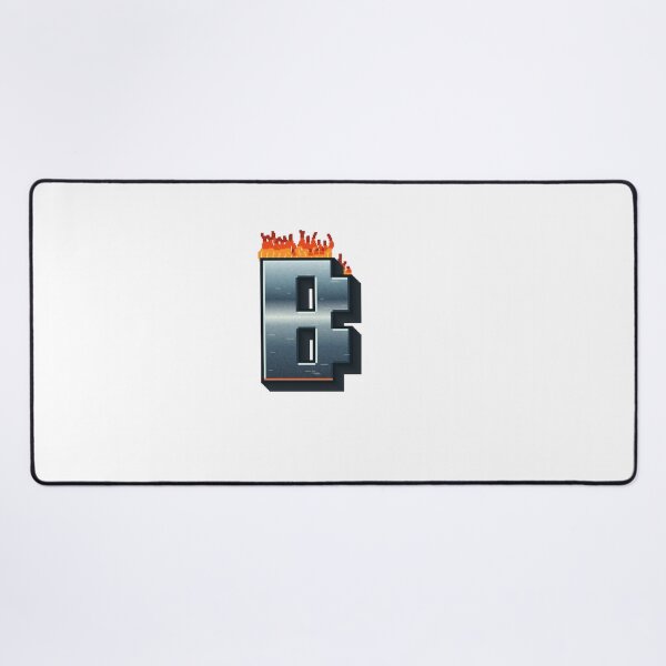 Item preview, Flaming Steel Letter B — Pixel Art Initial designed and sold by uncoXab.