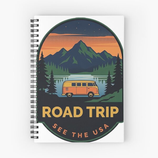 Item preview, Retro Road Trip Camper Van Vintage Badge Sticker designed and sold by DetourDgn.