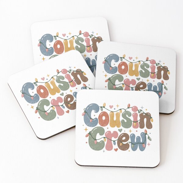 Item preview, Cousin Crew Groovy Letters with Christmas Lights designed and sold by Watercolorsart.
