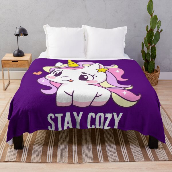 Item preview, Cute Unicorn Stay Cozy designed and sold by stormk10.