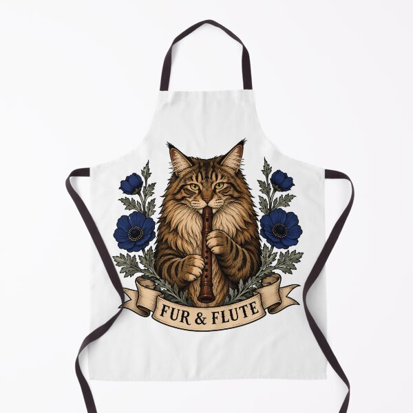 Item preview, Fur And Flute Cat Woodwind Music designed and sold by Old's Cool Cat Studio.