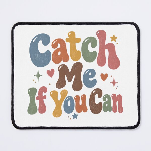 Item preview, Catch Me If You Can Bubble Letters Retro Christmas designed and sold by Watercolorsart.