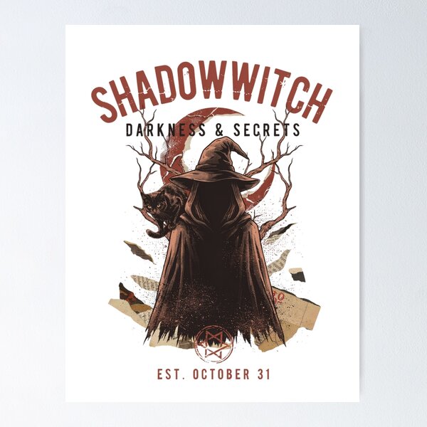 Item preview, Shadowwitch Halloween Design – Hooded Witch Darkness & Secrets Graphic Tee v13 designed and sold by DarylWelsh2024.