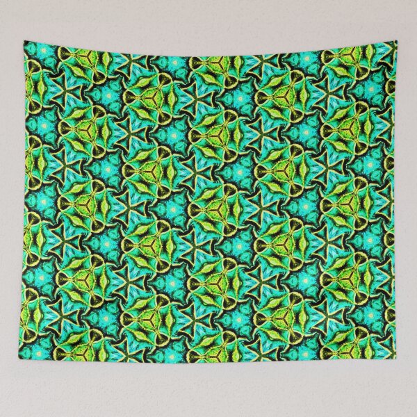 Item preview, Neon Malachite Mosaic designed and sold by ritusdesigns.