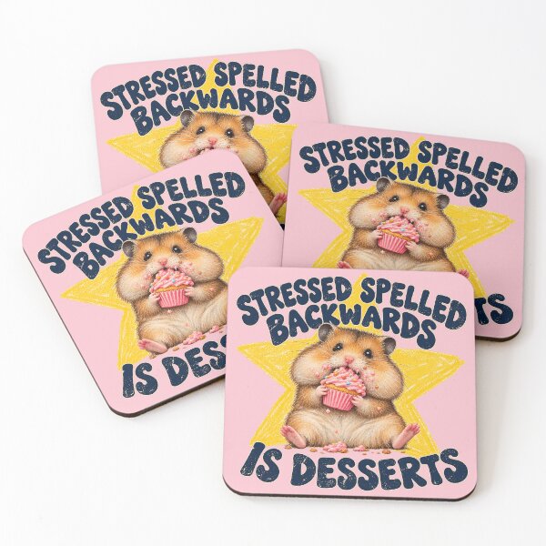 Item preview, Stressed Spelled Backwards Is Desserts Hamster designed and sold by Furflix.