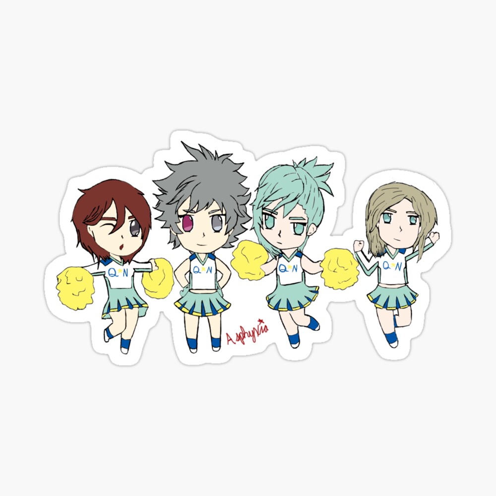 Quartet Night Cheerleaders Spiral Notebook By Asphyxiacosplay Redbubble