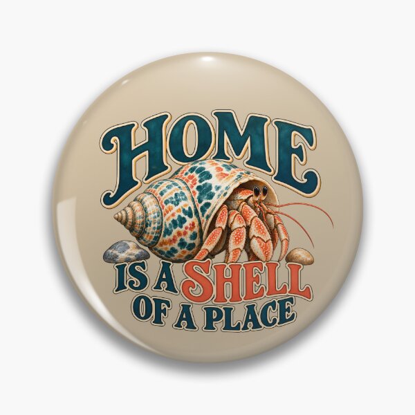 Item preview, Home Is a Shell of a Place — Hermit Crab Art designed and sold by VioVibe.
