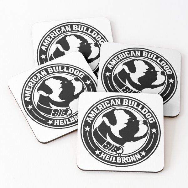 Item preview, American Bulldog Heilbronn – Black and white emblem for dog lovers designed and sold by CUBE2024.