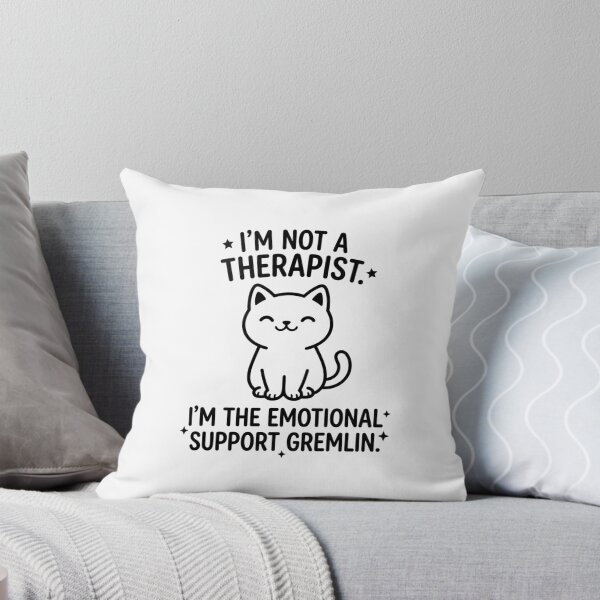 Item preview, Emotional Support Gremlin - Cat Design designed and sold by RunningWhiskers.