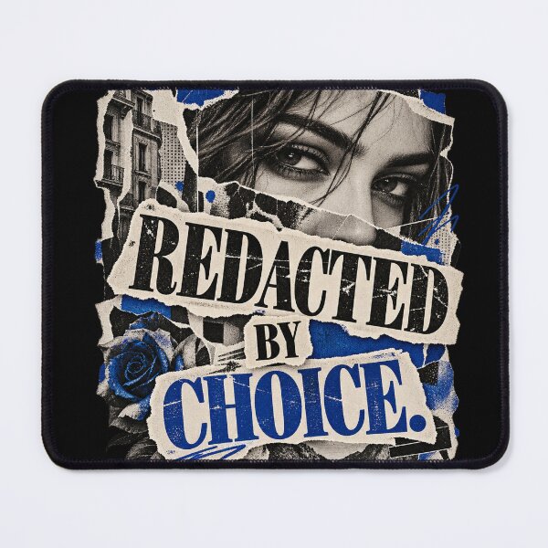 Item preview, Redacted by Choice – Editorial Portrait Collage designed and sold by Anyshca.