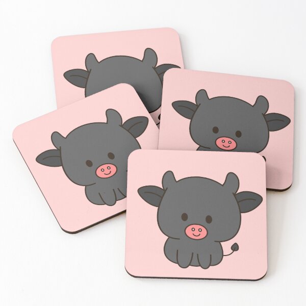 Item preview, Cute Chibi Black Buffalo Flat Vector Cartoon designed and sold by Porpor Artwork.