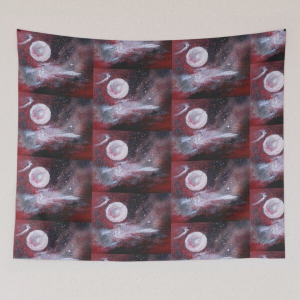Item preview, Red Moon Galaxy - Cosmic Night Abstract designed and sold by JoannaG-B.