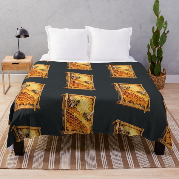 Item preview, Beekeeper Honey Harvest – Golden Honeycomb Hive Frame designed and sold by astersgraphics.