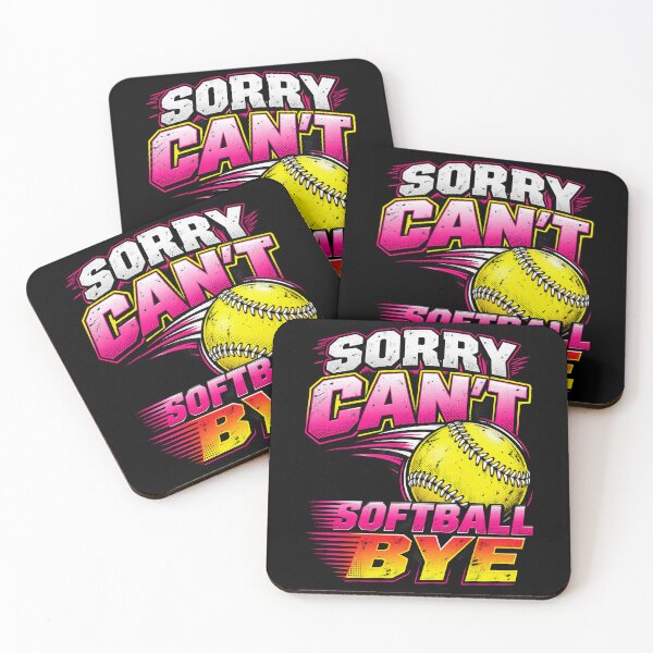 Item preview, Sorry Cant Softball Bye Funny Girls Fastpitch Slogan Graphic designed and sold by lamiarte.